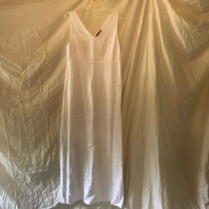 Tommy Bahama White Linen Maxi Dress